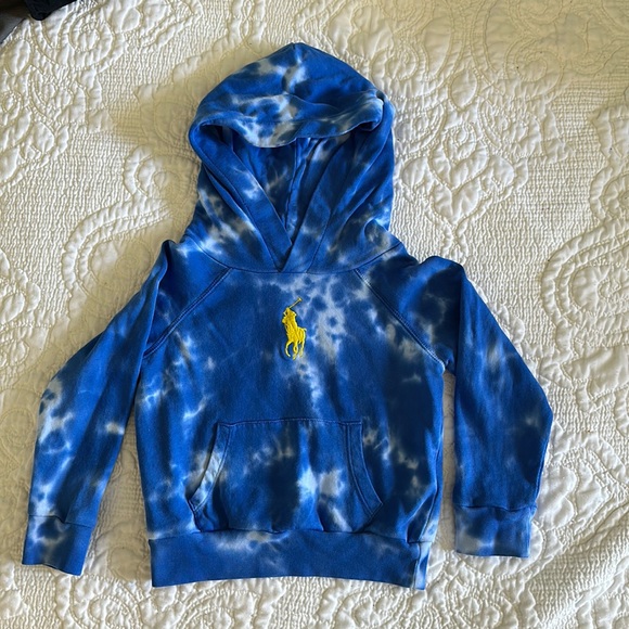 Polo Ralph Lauren Other - Like New Polo Ralph Lauren 3t Blue Tie dye Hoodie